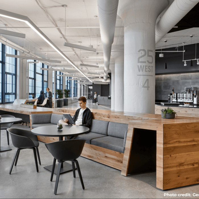 modern looking office space in Boston